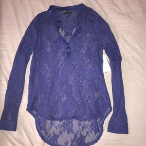 Blue Guess Lace Top